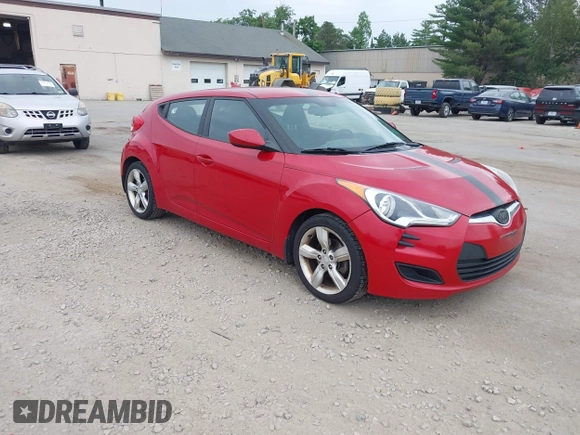 2013 Hyundai Veloster w/Gray Int with VIN KMHTC6AD0DU145090, listed as a IAAI auction lot 42618390 with 126,641 mi miles and . Bid and sale history available at DreamBid. Image 1.