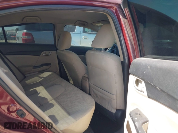 2013 Honda Civic LX with VIN 2HGFB2F52DH568420, listed as a IAAI auction lot 41857748 with 181,680 mi miles and . Bid and sale history available at DreamBid. Image 8.