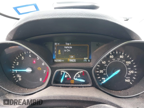 2019 Ford Escape SE with VIN 1FMCU0GD6KUB58201, listed as a IAAI auction lot 41433918 with 162,580 mi miles. Bid and sale history available at carsss.com. Image 7.