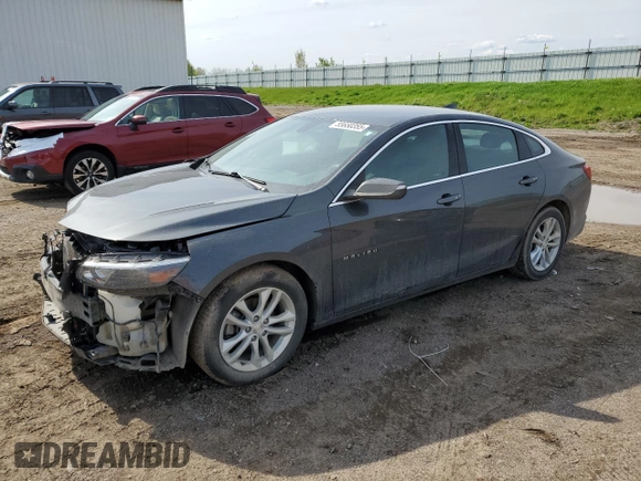 2017 Chevrolet Malibu LT with VIN 1G1ZE5ST6HF187050, listed as a Copart auction lot 55650355 with 104,054 mi miles and Clean Title. Bid and sale history available at DreamBid. Image 1.