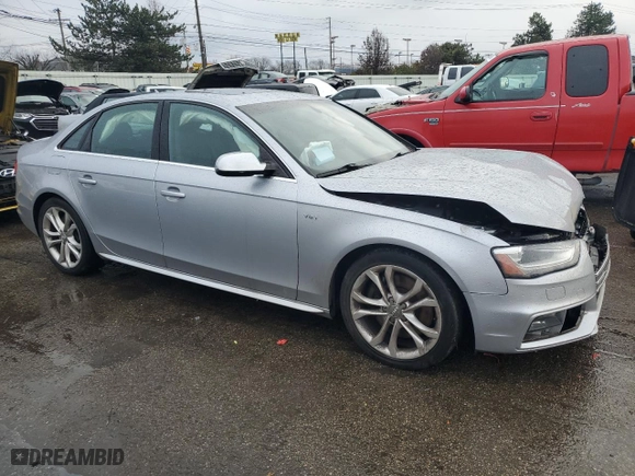 2016 Audi S4 Premium Plus with VIN WAUBGAFL5GA010102, listed as a Copart auction lot 84448004 with 151,793 mi miles and Salvage Title. Bid and sale history available at carsss.com. Image 4.
