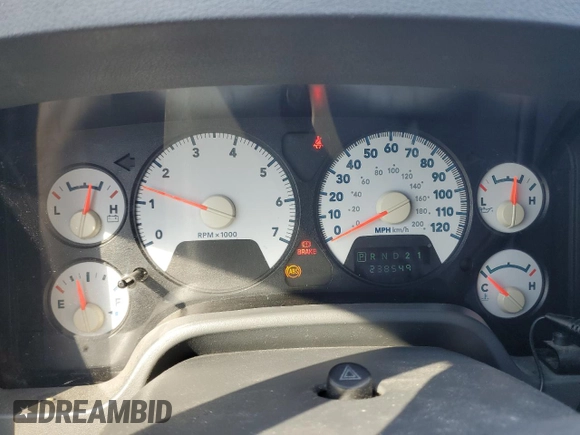 2007 Dodge 1500 SLT with VIN 1D7HU18237J529777, listed as a Copart auction lot 55023325 with 238,549 mi miles and Clean Title. Bid and sale history available at DreamBid. Image 9.