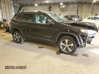 2019 Jeep Cherokee Limited with VIN 1C4PJMDN2KD255950, listed as a Copart auction lot 52145165 with 39,667 mi miles and Salvage Title. Bid and sale history available at carsss.com. Image 4.
