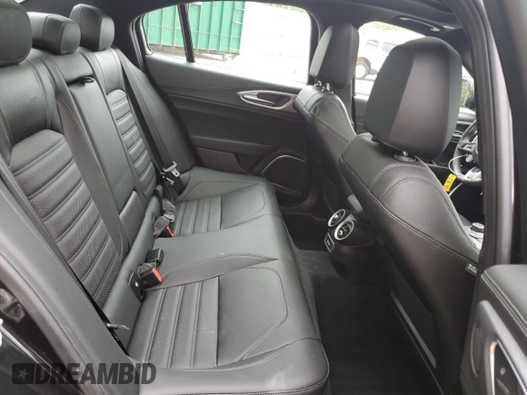 2023 Alfa Romeo Giulia Veloce with VIN ZARFANBN1P7669866, listed as a Copart auction lot 61231225 with 12,021 mi miles and Salvage title. Bid and sale history available at DreamBid. Image 10.