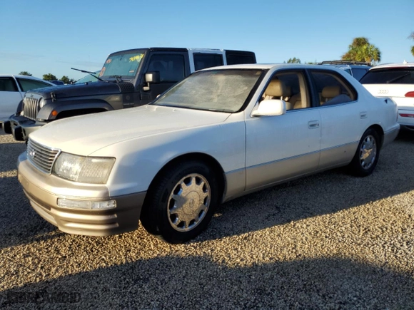 1996 Lexus LS 400 with VIN JT8BH22F8T0044684, listed as a Copart auction lot 74123134 with NaN miles and Salvage Title. Bid and sale history available at carsss.com. Image 1.