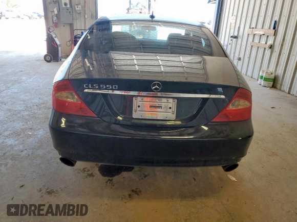 2007 Mercedes-Benz CLS 550 with VIN WDDDJ72X67A083896, listed as a Copart auction lot 58011355 with 126,102 mi miles and Salvage title. Bid and sale history available at DreamBid. Image 6.