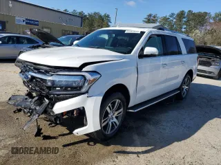 2023 Ford Expedition Max Limited z VIN 1FMJK2A84PEA28603, wystawiony jako Copart lot #48036265 z przebiegiem Nie podano mil oraz Szkoda całkowita • Salvage title. Historia ofert i sprzedaży dostępna na DreamBid. Obrazek 1.