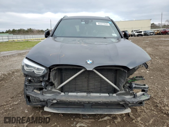 2019 BMW X3 sDrive30i with VIN 5UXTR7C51KLR46420, listed as a Copart auction lot 45377035 with 114,191 mi miles and Salvage Title. Bid and sale history available at carsss.com. Image 5.