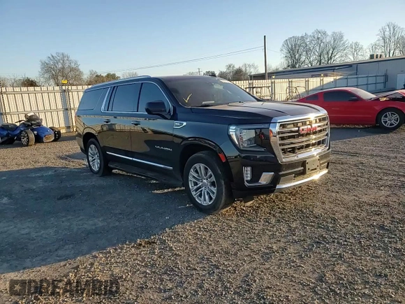 2021 GMC Yukon XL SLT with VIN 1GKS2GKD5MR361239, listed as a Copart auction lot 43741285 with 98,316 mi miles and Salvage Title. Bid and sale history available at carsss.com. Image 11.