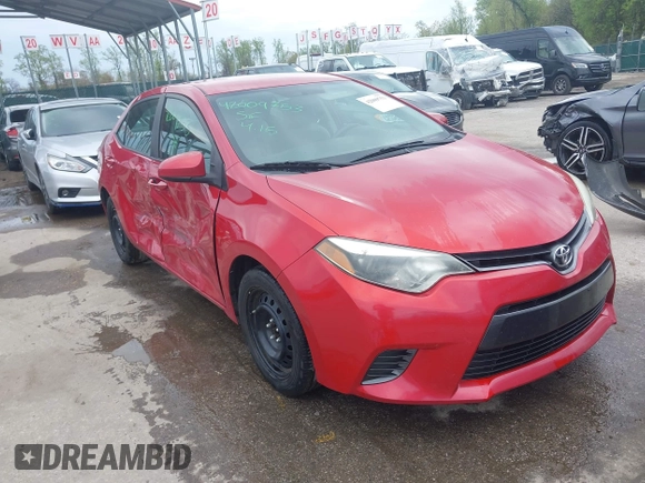 2015 Toyota Corolla L with VIN 2T1BURHEXFC310169, listed as a IAAI auction lot 42009753 with 163,385 mi miles and . Bid and sale history available at DreamBid. Image 1.