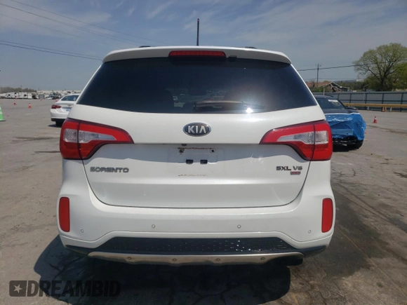 2014 Kia Sorento SX with VIN 5XYKWDA74EG440718, listed as a Copart auction lot 53058365 with 143,908 mi miles and Salvage Title. Bid and sale history available at carsss.com. Image 6.