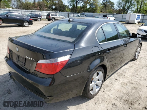 2007 BMW 5 Series 530xi with VIN WBANF73517CY17309, listed as a Copart auction lot 52692025 with 90,817 mi miles and Salvage title. Bid and sale history available at DreamBid. Image 3.
