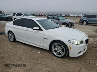 2016 BMW 5 Series 535i with VIN WBA5B1C59GG553564, listed as a Copart auction lot 81048354 with 94,959 mi miles and Salvage Title. Bid and sale history available at DreamBid. Image 4.
