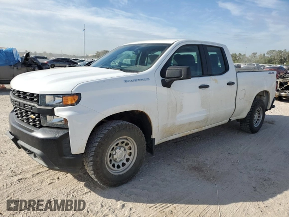 2020 Chevrolet Silverado 1500 Work Truck with VIN 1GCRYAEF9LZ177875, listed as a Copart auction lot 75811724 with 40,657 mi miles and Salvage Title. Bid and sale history available at carsss.com. Image 1.