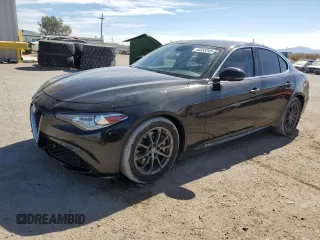 2018 Alfa Romeo Giulia with VIN ZARFAEBN4J7579862, listed as a Copart auction lot 45553345 with 56,363 mi miles and Salvage Title. Bid and sale history available at carsss.com. Image 1.