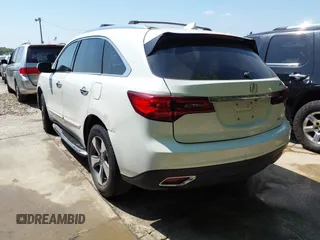 2014 Acura MDX with VIN 5FRYD4H23EB006953, listed as a IAAI auction lot 42037434 with 167,334 mi miles. Bid and sale history available at carsss.com. Image 3.