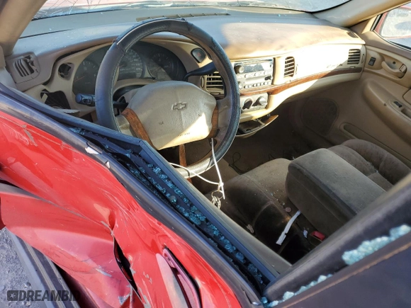 2000 Chevrolet Impala with VIN 2G1WF55E0Y9166541, listed as a Copart auction lot 41411015 with 0 mi miles and Salvage Title. Bid and sale history available at carsss.com. Image 8.