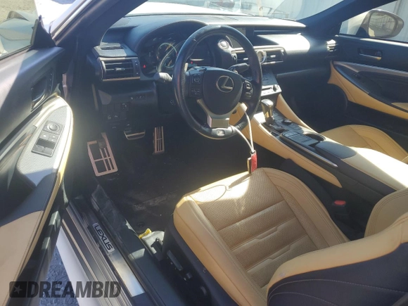 2017 Lexus RC 350 z VIN JTHHE5BC8H5015299, wystawiony jako Copart lot #53020565 z przebiegiem 74 056 mil mil oraz Szkoda całkowita • Salvage title. Historia ofert i sprzedaży dostępna na DreamBid. Obrazek 8.
