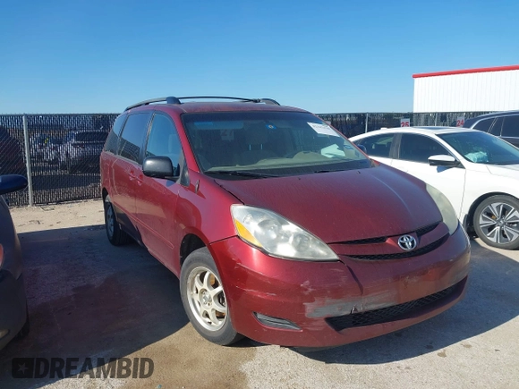 2006 Toyota Sienna CE with VIN 5TDZA23C56S449699, listed as a IAAI auction lot 42242256 with 237,528 mi miles and . Bid and sale history available at DreamBid. Image 1.