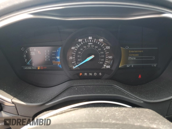 2020 Ford Fusion SE with VIN 3FA6P0T94LR247709, listed as a Copart auction lot 59263695 with 45,392 mi miles and Salvage title. Bid and sale history available at DreamBid. Image 9.