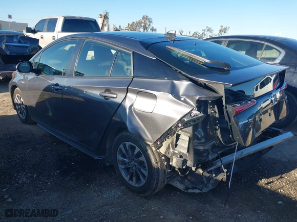 2022 Toyota Prius L Eco with VIN JTDKAMFUON3182683, listed as a IAAI auction lot 41818975 with 23,278 mi miles. Bid and sale history available at carsss.com. Image 3.