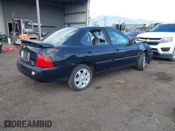 2006 Nissan Sentra S with VIN 3N1CB51D96L643726, listed as a IAAI auction lot 41809427 with 156,837 mi miles and . Bid and sale history available at DreamBid. Image 4.