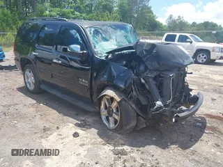 2013 Chevrolet Tahoe LT with VIN 1GNSCBE09DR366696, listed as a IAAI auction lot 42201250 with 199,105 mi miles and . Bid and sale history available at DreamBid. Image 1.