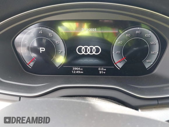 2024 Audi Q5 S line Premium Plus with VIN WA1EAAFY8R2134448, listed as a IAAI auction lot 41547957 with 3,964 mi miles. Bid and sale history available at carsss.com. Image 7.