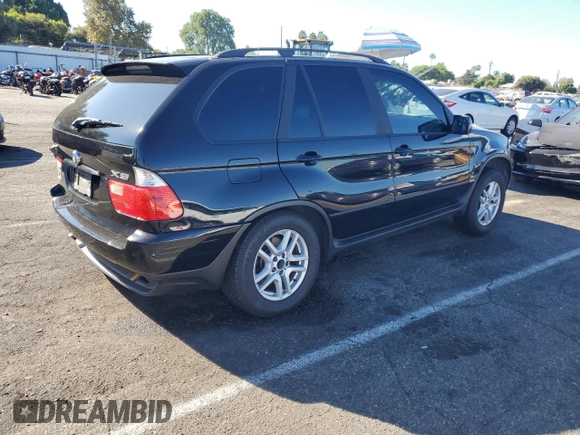 2004 BMW X5 3.0i with VIN 5UXFA13554LU45888, listed as a Copart auction lot 78739784 with 142,668 mi miles and Salvage Title. Bid and sale history available at carsss.com. Image 3.
