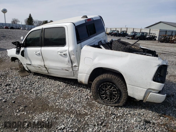 2019 Ram 1500 Big Horn/Lone Star with VIN 1C6SRFFT1KN626592, listed as a Copart auction lot 48408575 with 0 mi miles and Salvage Title. Bid and sale history available at carsss.com. Image 2.