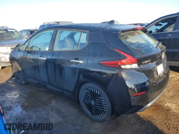 2025 Nissan LEAF SV Plus with VIN 1N4CZ1CV0SC560236, listed as a Copart auction lot 79909104 with 447 mi miles and Salvage Title. Bid and sale history available at carsss.com. Image 2.