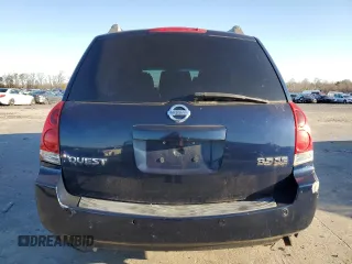 2005 Nissan Quest SE with VIN 5N1BV28U25N131126, listed as a Copart auction lot 45471885 with 158,059 mi miles and Clean Title. Bid and sale history available at carsss.com. Image 6.