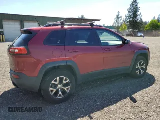 2014 Jeep Cherokee Trailhawk с VIN 1C4PJMBS8EW268056, выставлен на аукционе Copart как лот 54951885 с пробегом 111 678 миль миль и Списание • Salvage title. История ставок и продаж доступна на DreamBid. Изображение 3.