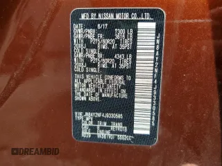 2018 Nissan Armada Platinum with VIN JN8AY2NF4J9330585, listed as a Copart auction lot 50586105 with 64,496 mi miles and Salvage Title. Bid and sale history available at carsss.com. Image 13.