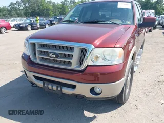 2007 Ford F-150 XLT with VIN 1FTPW14V67KC57154, listed as a IAAI auction lot 42596067 with 145,222 mi miles and . Bid and sale history available at DreamBid. Image 6.