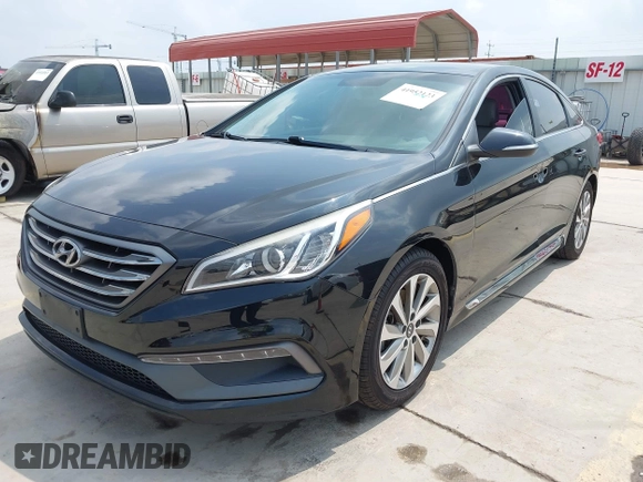 2017 Hyundai Sonata Sport with VIN 5NPE34AFXHH594862, listed as a IAAI auction lot 41952123 with 102,706 mi miles. Bid and sale history available at carsss.com. Image 19.