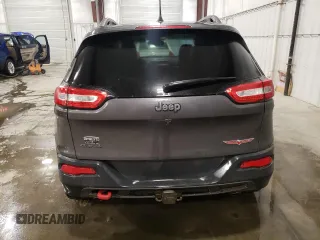 2017 Jeep Cherokee Trailhawk L Plus with VIN 1C4PJMBS0HD225346, listed as a Copart auction lot 85757134 with 81,810 mi miles and Salvage Title. Bid and sale history available at carsss.com. Image 6.