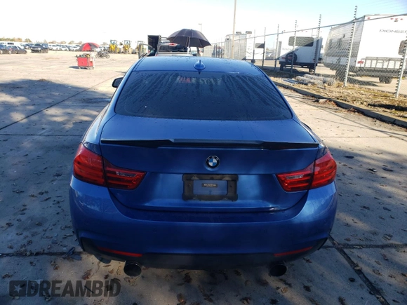 2016 BMW 4 Series 435i with VIN WBA3R1C58GK530177, listed as a Copart auction lot 82661314 with 114,616 mi miles and Salvage title. Bid and sale history available at DreamBid. Image 6.