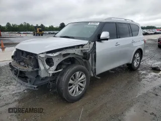 2017 Infiniti QX80 with VIN JN8AZ2NF4H9640016, listed as a Copart auction lot 58159525 with 145,101 mi miles and Salvage title. Bid and sale history available at DreamBid. Image 1.