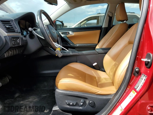 2012 Lexus CT 200h with VIN JTHKD5BH5C2119652, listed as a Copart auction lot 59312055 with 65,965 mi miles and Clean title. Bid and sale history available at DreamBid. Image 7.