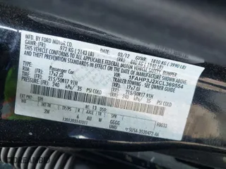 2012 Ford Focus Titanium with VIN 1FAHP3J2XCL369554, listed as a IAAI auction lot 42072931 with 95,474 mi miles. Bid and sale history available at carsss.com. Image 9.