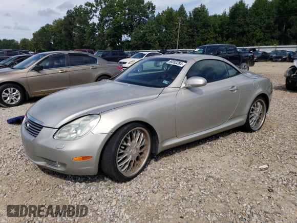 2002 Lexus SC 430 z VIN JTHFN48Y620032272, wystawiony jako Copart lot #69202284 z przebiegiem Nie podano mil oraz Tytuł czysty. Historia ofert i sprzedaży dostępna na DreamBid. Obrazek 1.