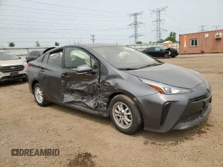 2021 Toyota Prius L Eco with VIN JTDKAMFU1M3148685, listed as a Copart auction lot 59094755 with 54,465 mi miles and Salvage title. Bid and sale history available at DreamBid. Image 4.