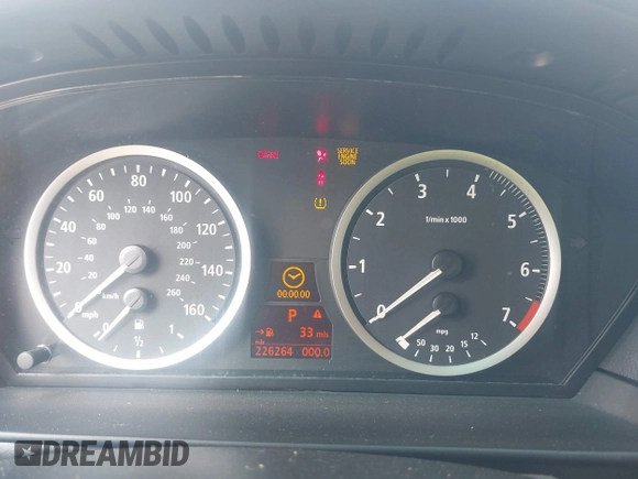 2007 BMW 5 Series 550i with VIN WBANB53527CP06400, listed as a IAAI auction lot 42130949 with 226,264 mi miles and . Bid and sale history available at DreamBid. Image 7.