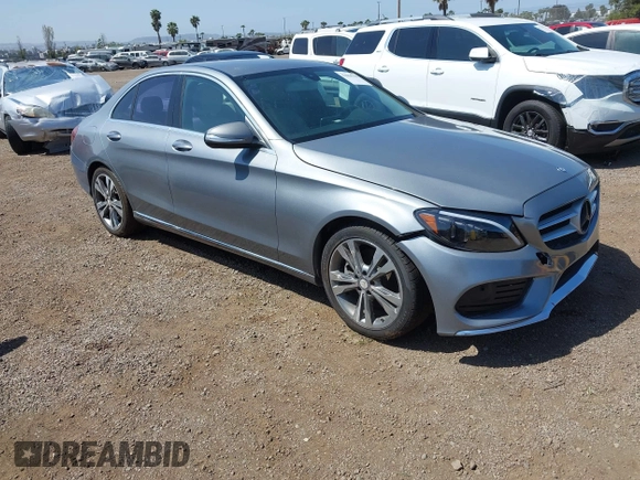 2015 Mercedes-Benz C 300 with VIN 55SWF4JB0FU061535, listed as a IAAI auction lot 42064350 with 103,051 mi miles and . Bid and sale history available at carsss.com. Image 1.