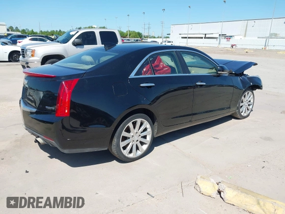 2015 Cadillac ATS Sedan Luxury RWD with VIN 1G6AB5RX3F0102898, listed as a IAAI auction lot 41943935 with 160,985 mi miles. Bid and sale history available at carsss.com. Image 4.