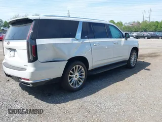 2021 Cadillac Escalade ESV Premium Luxury z VIN 1GYS4KKLXMR431568, wystawiony jako IAAI lot #42139123 z przebiegiem 37 696 mil mil oraz . Historia ofert i sprzedaży dostępna na DreamBid. Obrazek 4.
