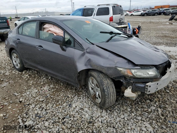 2015 Honda Civic Sedan LX with VIN 19XFB2F52FE092182, listed as a Copart auction lot 51403385 with 0 mi miles and Salvage Title. Bid and sale history available at carsss.com. Image 4.