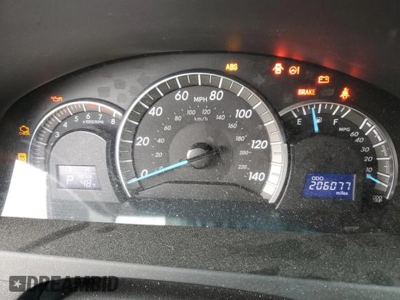 2013 Toyota Camry L with VIN 4T1BF1FK4DU649008, listed as a Copart auction lot 52620545 with 206,077 mi miles and Salvage Title. Bid and sale history available at DreamBid. Image 9.