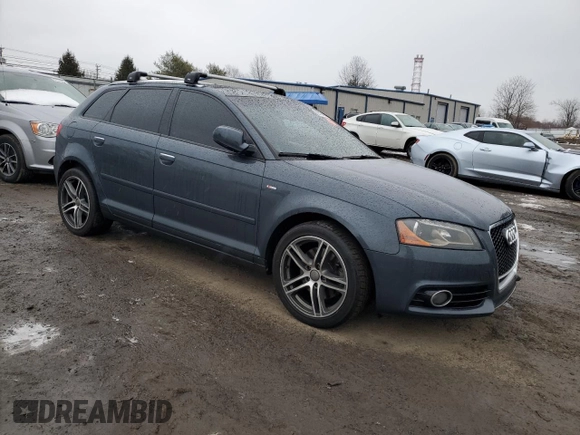 2012 Audi A3 Premium Plus with VIN WAUPEAFM0CA138942, listed as a Copart auction lot 89160125 with 151,955 mi miles and Salvage title. Bid and sale history available at DreamBid. Image 4.